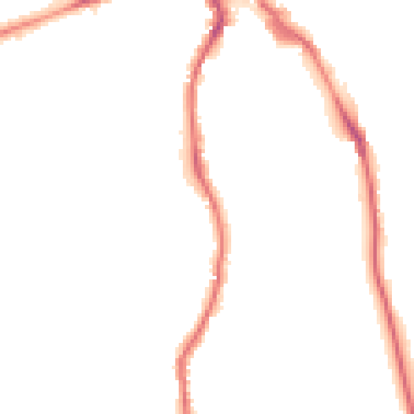 Night-time road noise heatmap for GU2 4DJ
