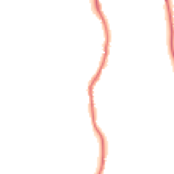 Night-time road noise heatmap for GU2 4DU