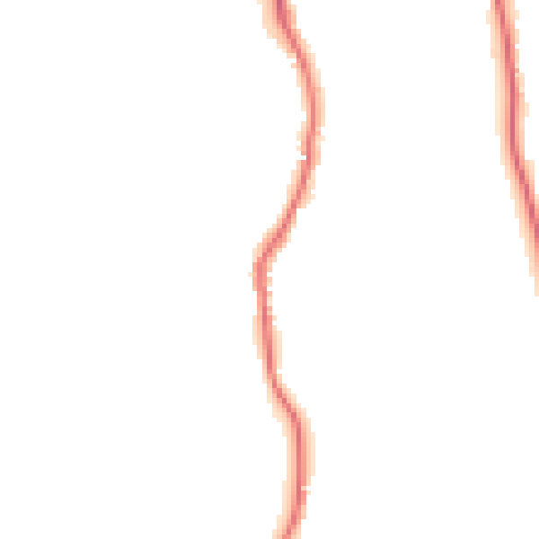 Night-time road noise heatmap for GU2 4EB