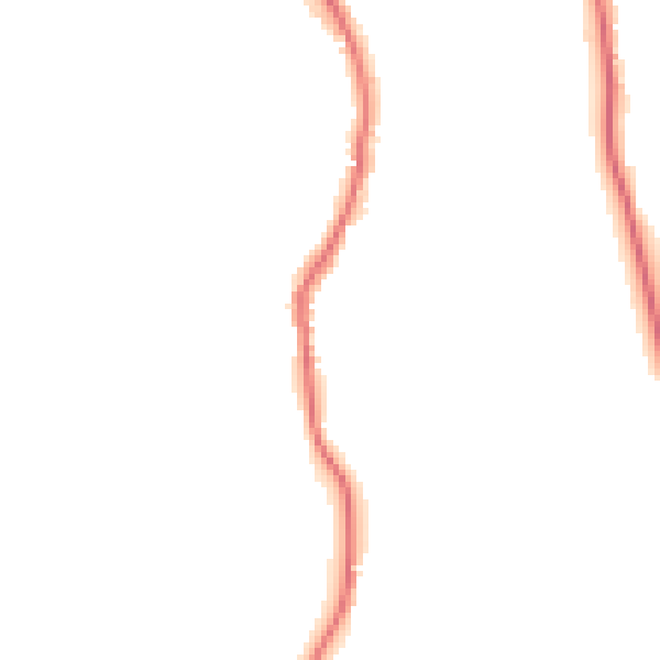 Night-time road noise heatmap for GU2 4ED