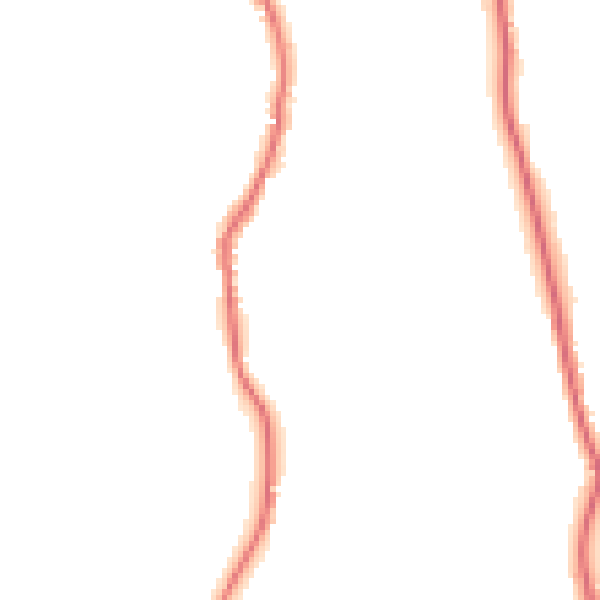 Night-time road noise heatmap for GU2 4EE