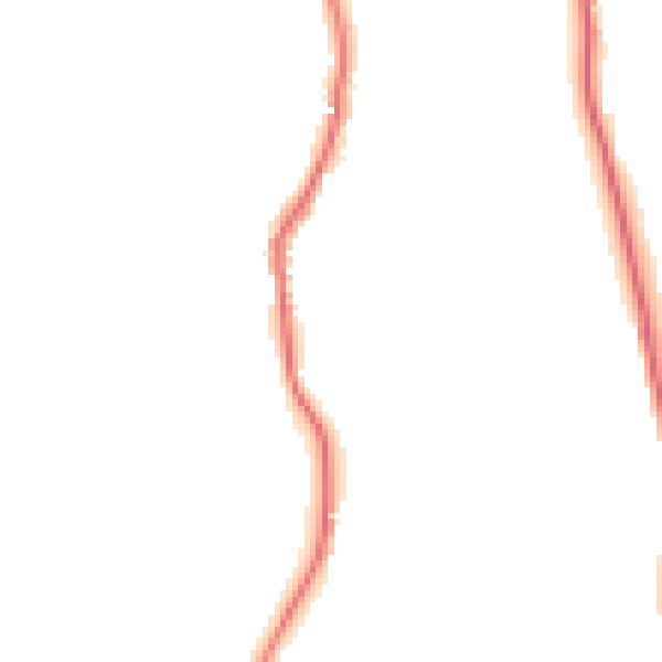 Night-time road noise heatmap for GU2 4EF