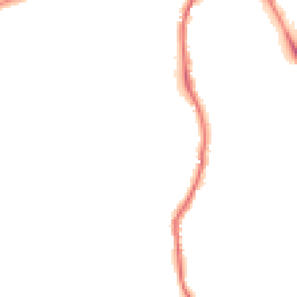 Night-time road noise heatmap for GU2 4ES