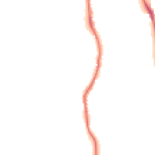 Night-time road noise heatmap for GU2 4EW