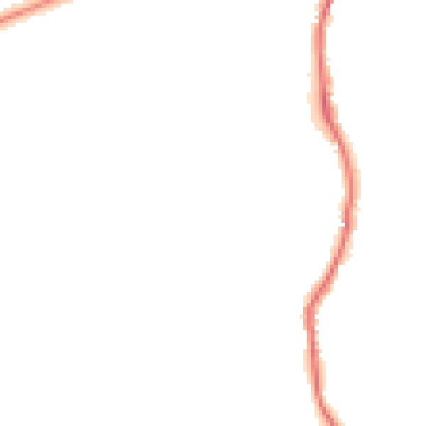 Night-time road noise heatmap for GU2 4EZ