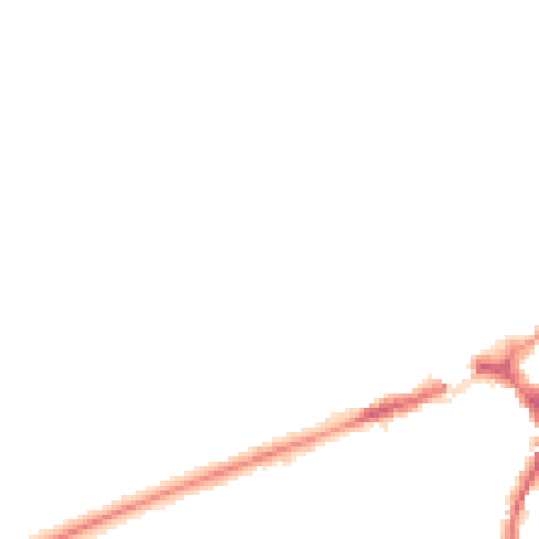 Night-time road noise heatmap for GU2 7NT