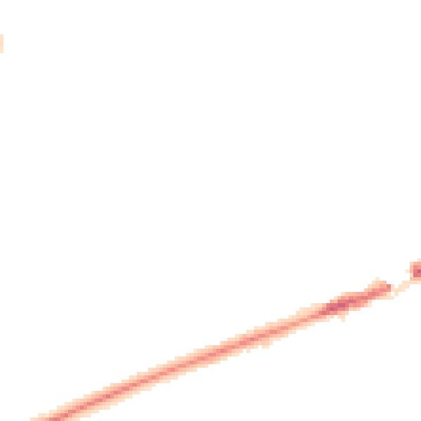 Night-time road noise heatmap for GU2 7NU