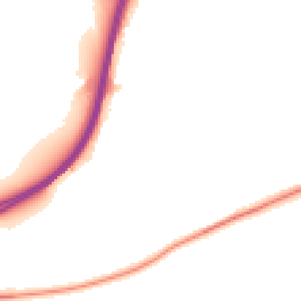 Night-time road noise heatmap for GU2 7QY