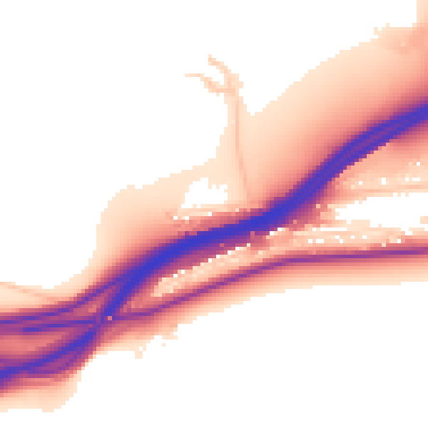 Daytime road noise heatmap for GU2 7SA