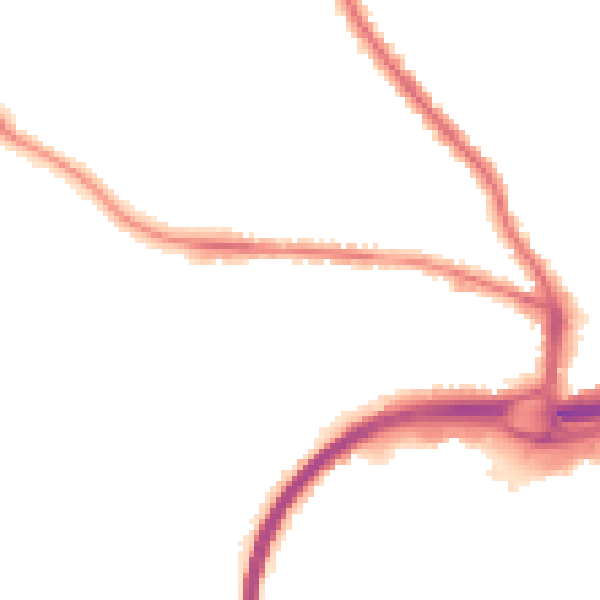 Night-time road noise heatmap for GU2 8BN