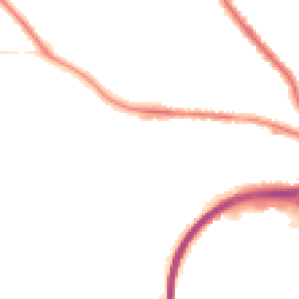Night-time road noise heatmap for GU2 8DB