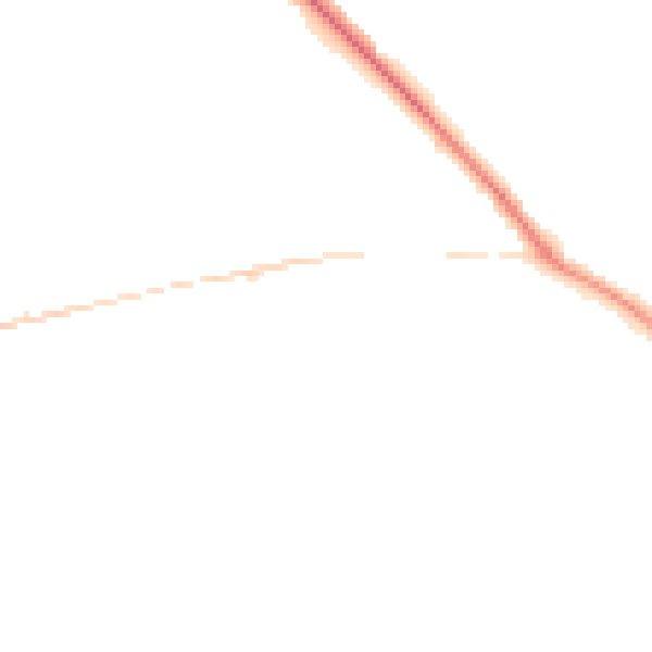 Night-time road noise heatmap for GU2 8GG