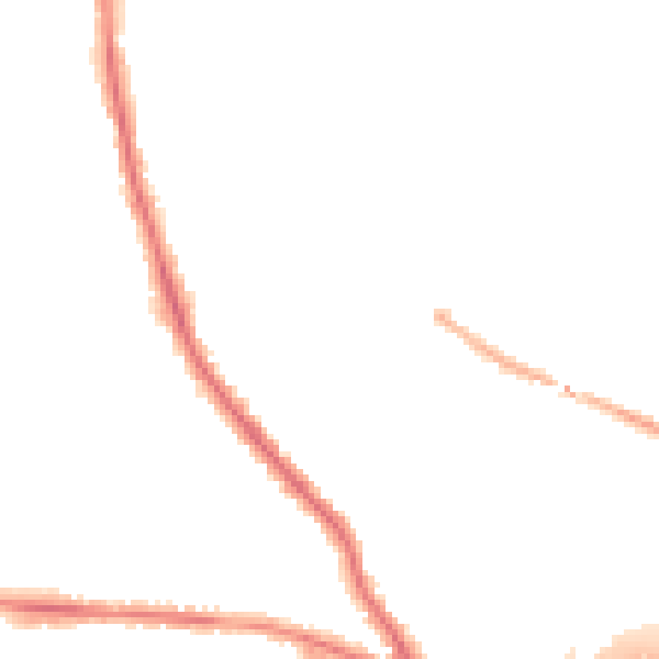 Night-time road noise heatmap for GU2 9QH