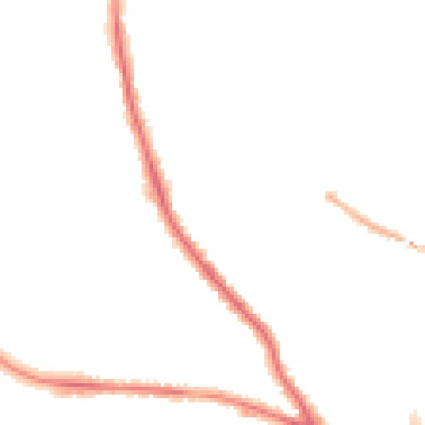 Night-time road noise heatmap for GU2 9RU