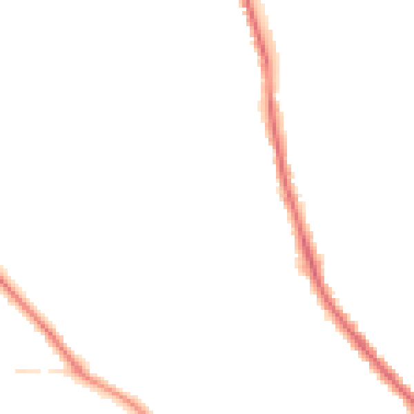 Night-time road noise heatmap for GU2 9UB