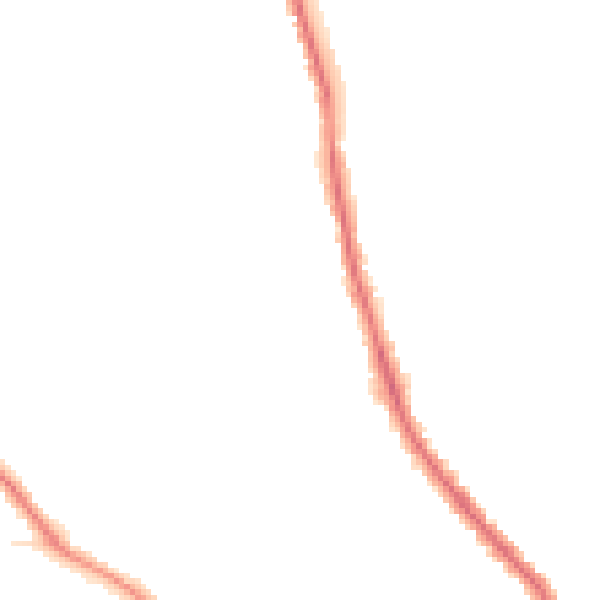 Night-time road noise heatmap for GU2 9UD