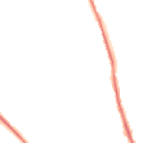 Night-time road noise heatmap for GU2 9UQ