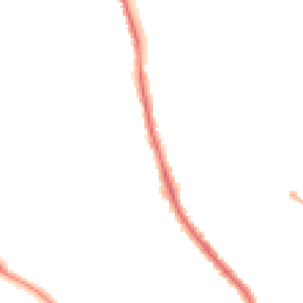 Night-time road noise heatmap for GU2 9XA