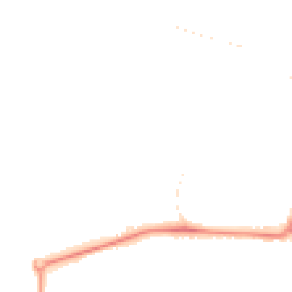 Night-time road noise heatmap for GU21 2AG