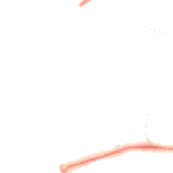 Night-time road noise heatmap for GU21 2AL