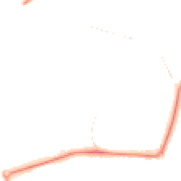 Night-time road noise heatmap for GU21 2AP