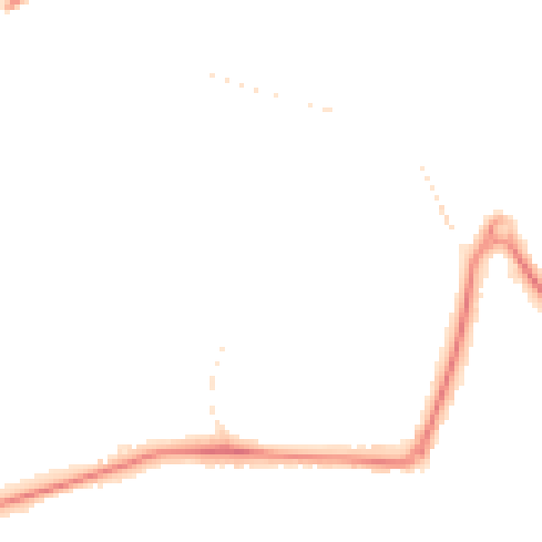 Night-time road noise heatmap for GU21 2AR