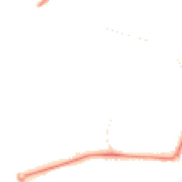 Night-time road noise heatmap for GU21 2AW