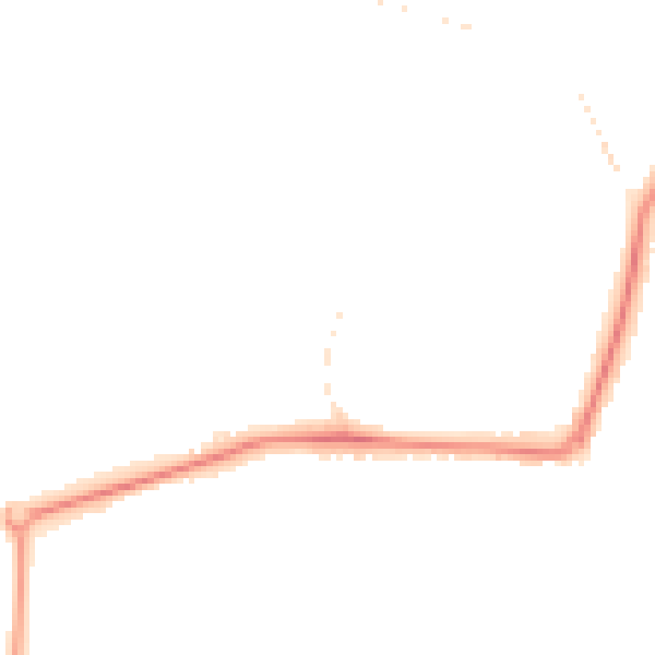Night-time road noise heatmap for GU21 2AX