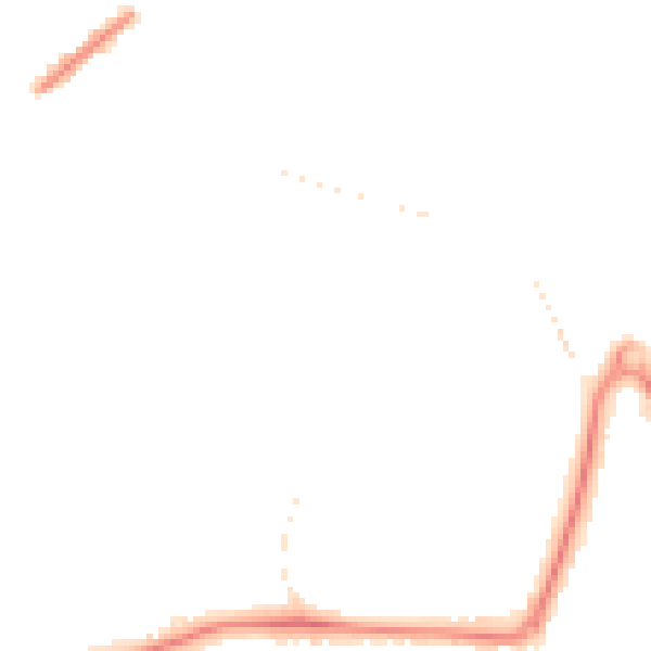 Night-time road noise heatmap for GU21 2BL