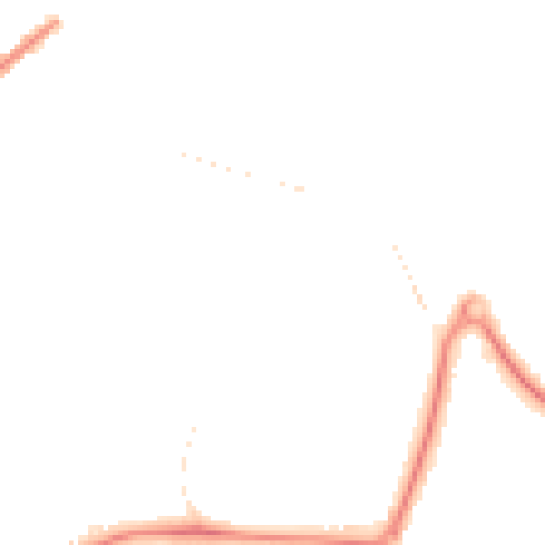 Night-time road noise heatmap for GU21 2BP
