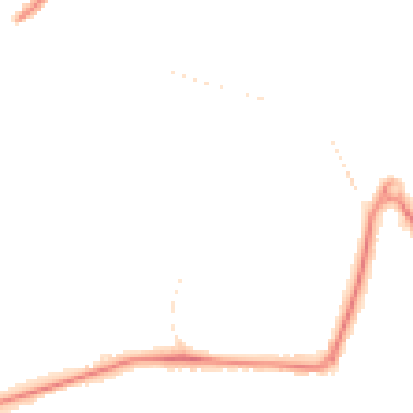 Night-time road noise heatmap for GU21 2BW