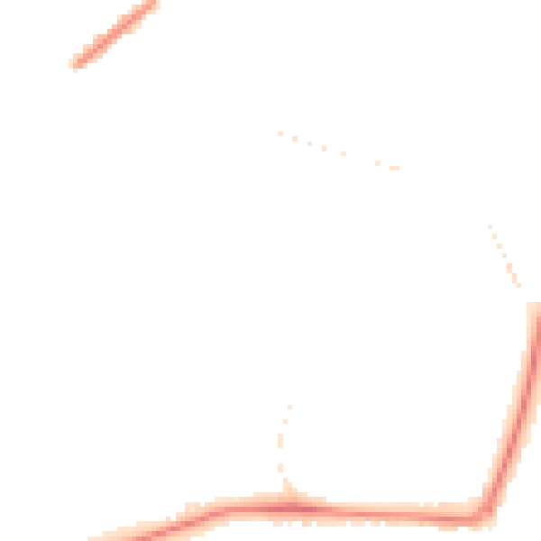 Night-time road noise heatmap for GU21 2BY