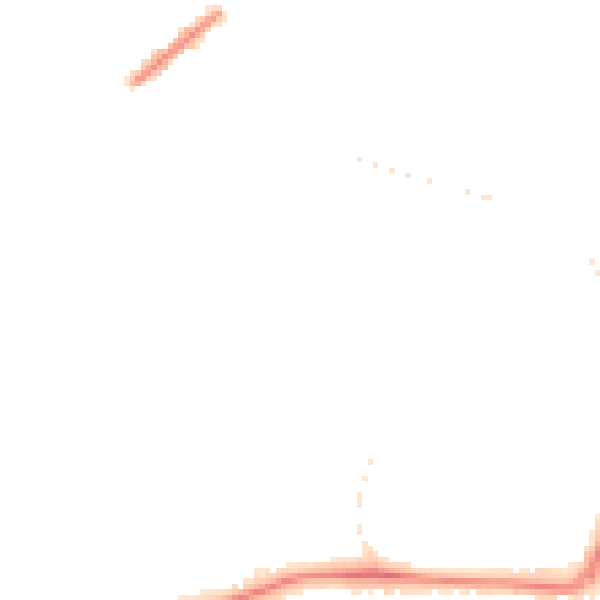 Night-time road noise heatmap for GU21 2BZ