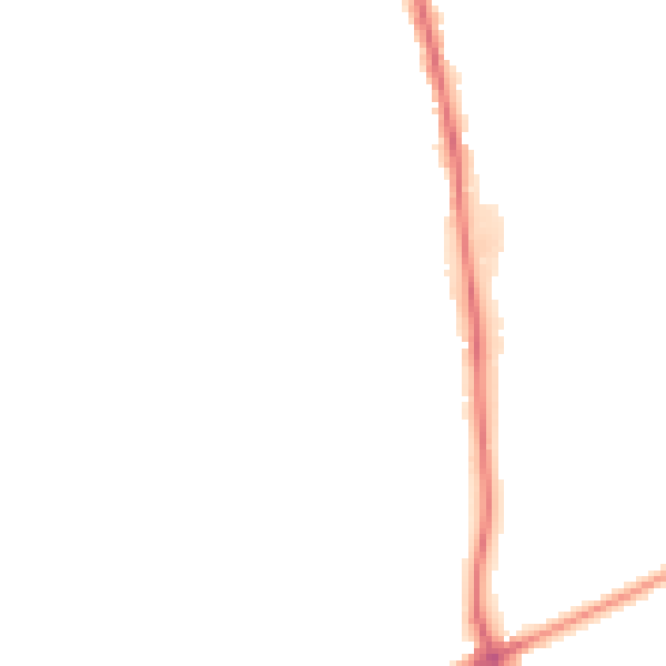 Night-time road noise heatmap for GU21 2FJ