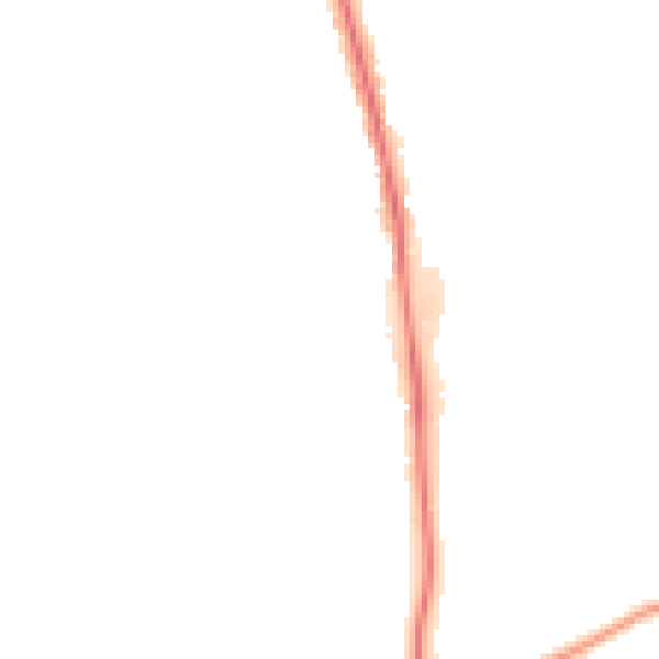 Night-time road noise heatmap for GU21 2TR
