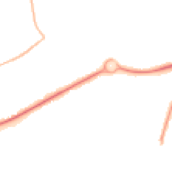 Night-time road noise heatmap for GU21 3DX