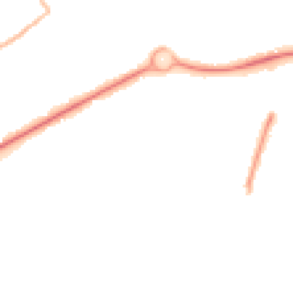 Night-time road noise heatmap for GU21 3JD