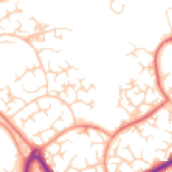 Daytime road noise heatmap for GU21 3LB
