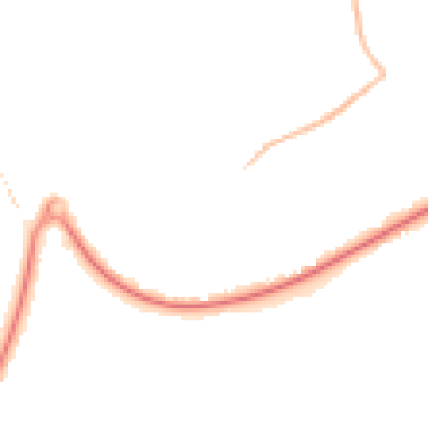 Night-time road noise heatmap for GU21 3PF