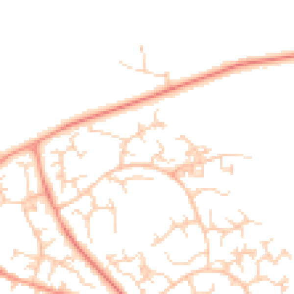 Daytime road noise heatmap for GU21 3RL