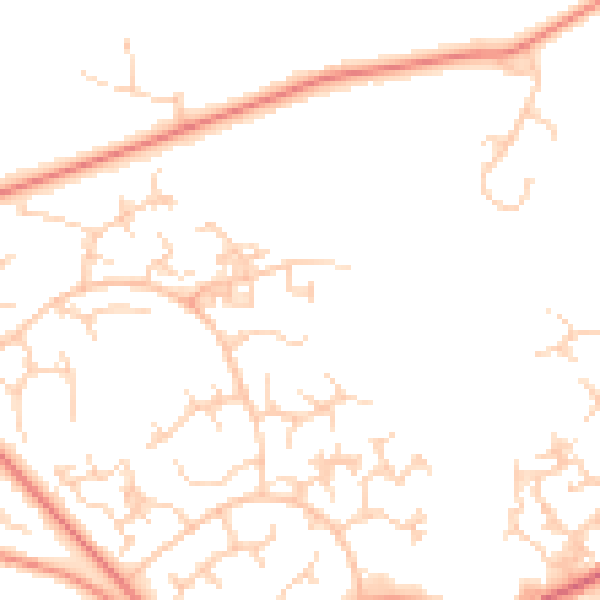 Daytime road noise heatmap for GU21 3RW