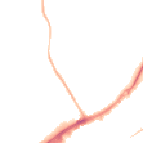 Night-time road noise heatmap for GU21 4AT