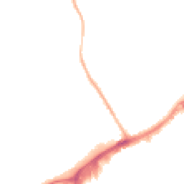 Night-time road noise heatmap for GU21 4AW