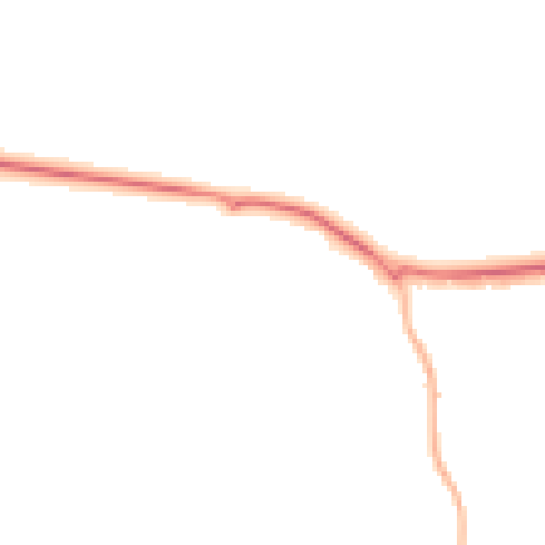Night-time road noise heatmap for GU21 4DB