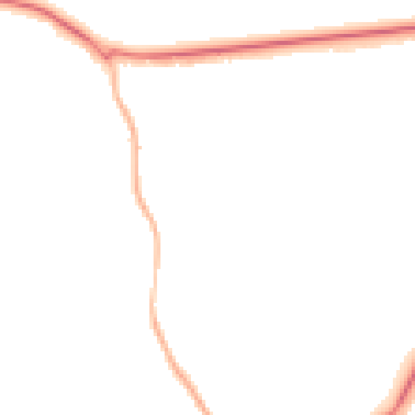 Night-time road noise heatmap for GU21 4DW