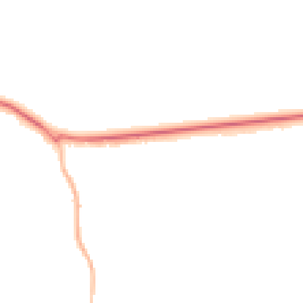 Night-time road noise heatmap for GU21 4HW