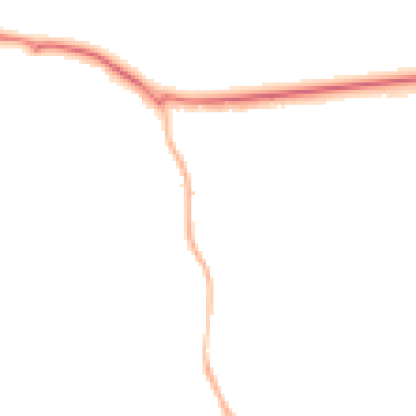 Night-time road noise heatmap for GU21 4JB
