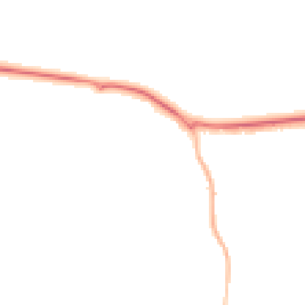 Night-time road noise heatmap for GU21 4JG