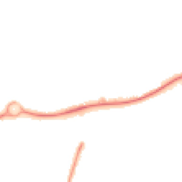 Night-time road noise heatmap for GU21 4NS