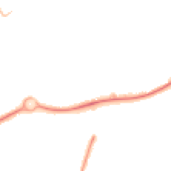 Night-time road noise heatmap for GU21 4PD